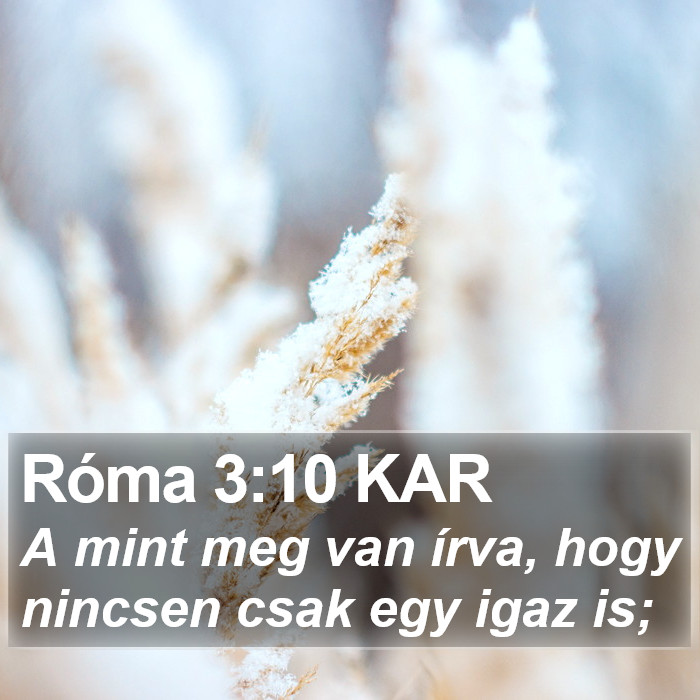 Róma 3:10 KAR Bible Study