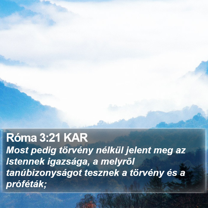 Róma 3:21 KAR Bible Study