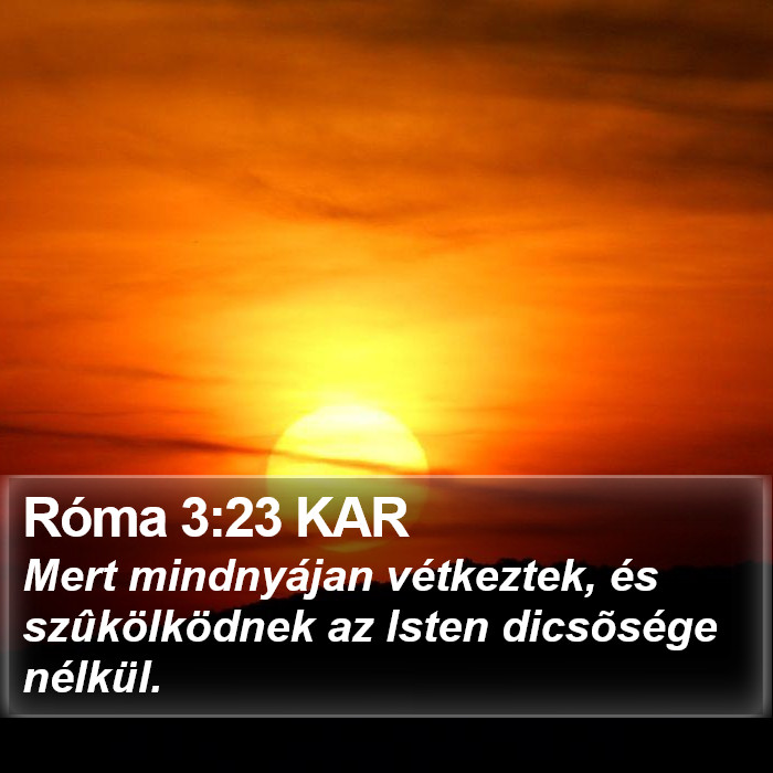 Róma 3:23 KAR Bible Study