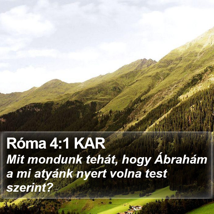 Róma 4:1 KAR Bible Study