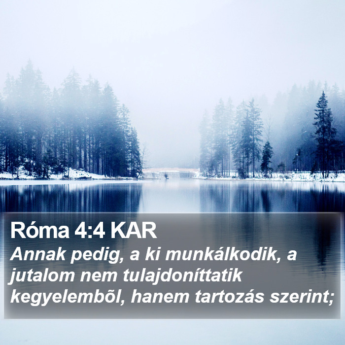 Róma 4:4 KAR Bible Study