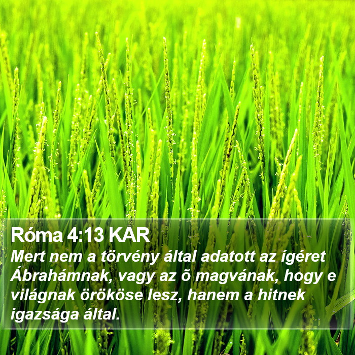 Róma 4:13 KAR Bible Study