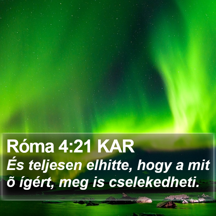 Róma 4:21 KAR Bible Study