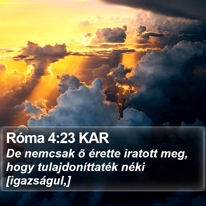 Róma 4:23 KAR Bible Study