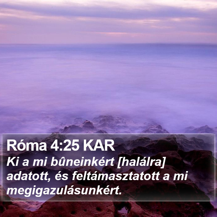 Róma 4:25 KAR Bible Study