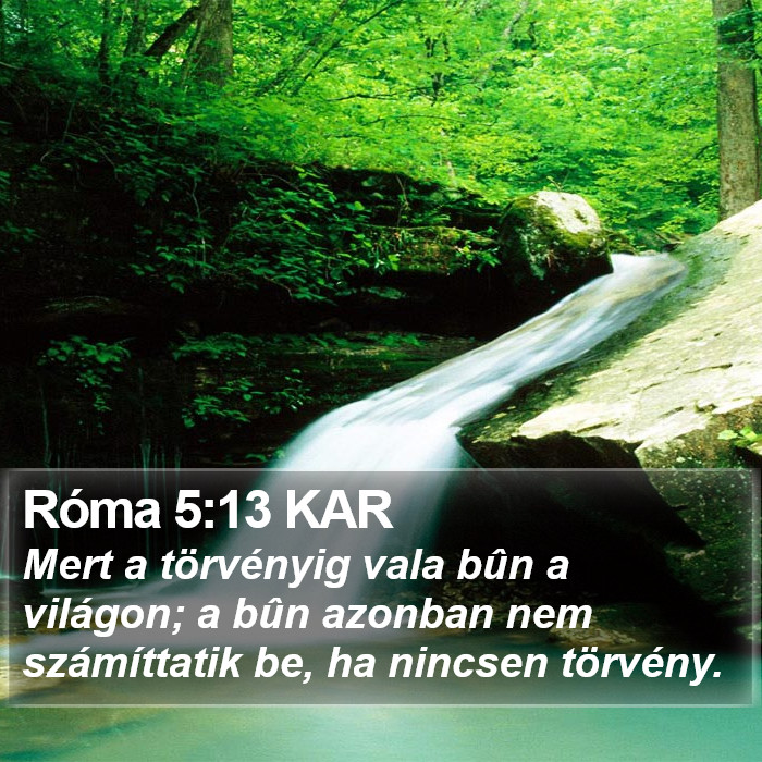 Róma 5:13 KAR Bible Study