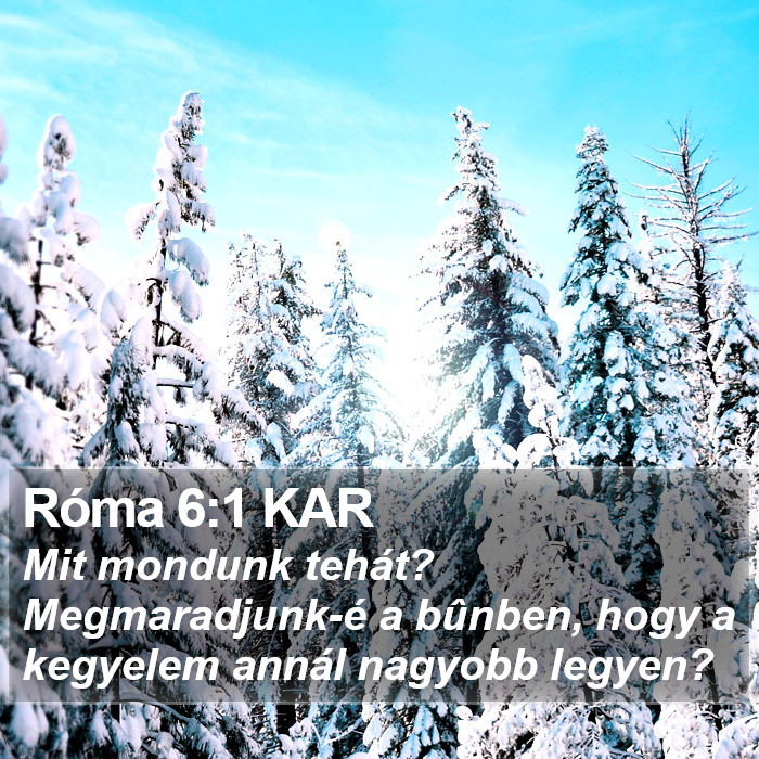 Róma 6:1 KAR Bible Study