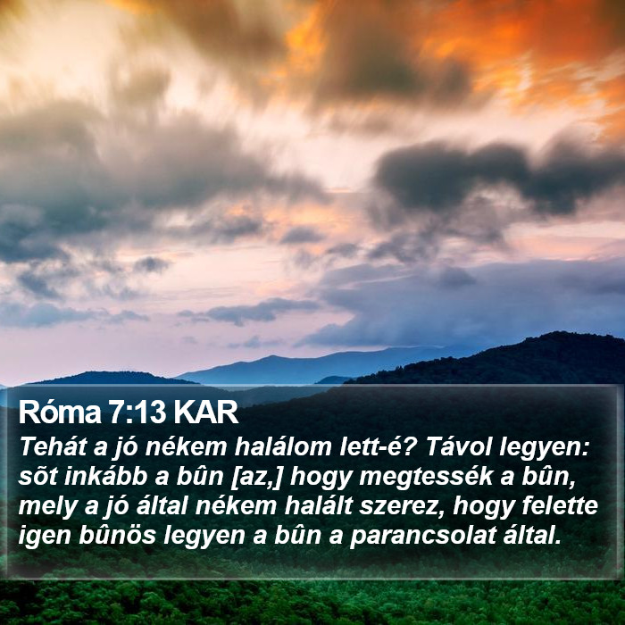 Róma 7:13 KAR Bible Study