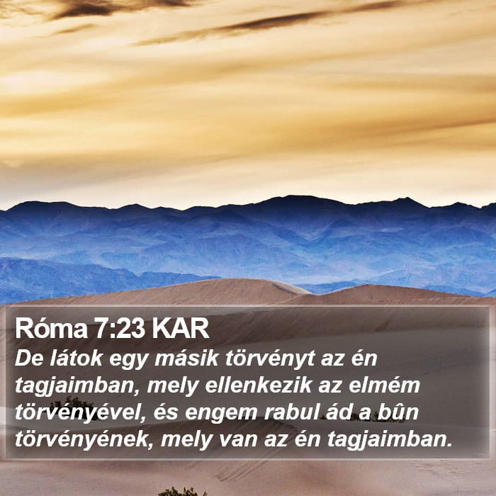 Róma 7:23 KAR Bible Study