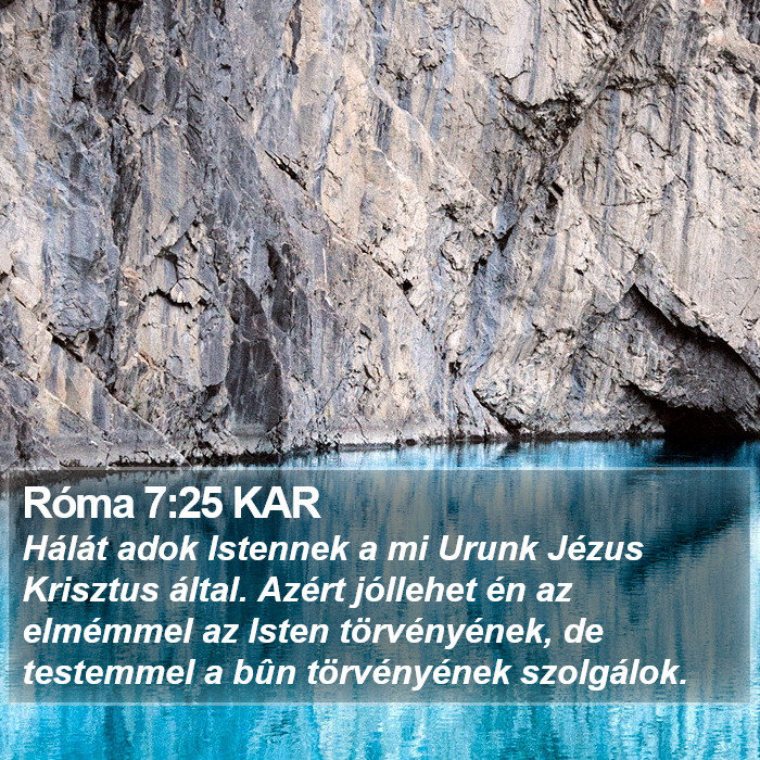 Róma 7:25 KAR Bible Study