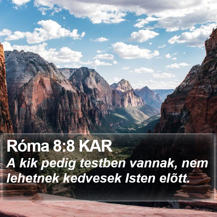 Róma 8:8 KAR Bible Study