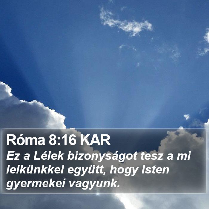 Róma 8:16 KAR Bible Study