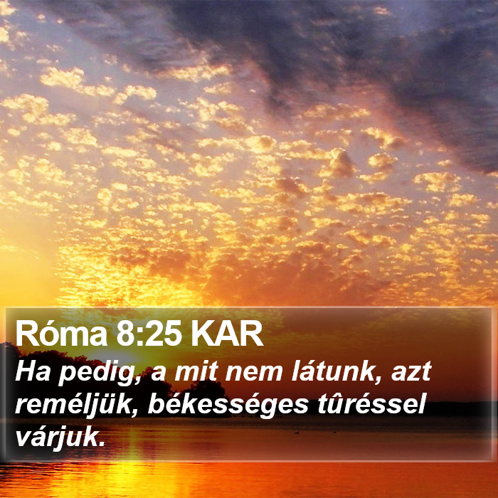 Róma 8:25 KAR Bible Study