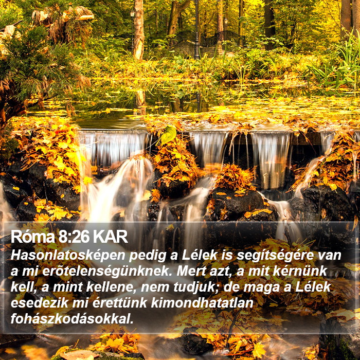 Róma 8:26 KAR Bible Study