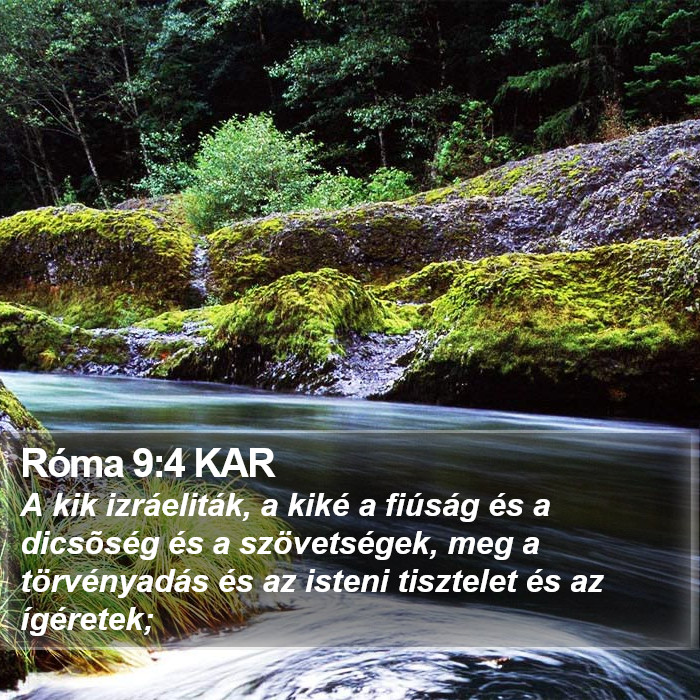 Róma 9:4 KAR Bible Study