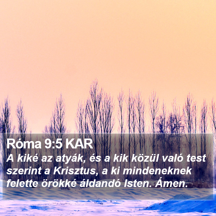 Róma 9:5 KAR Bible Study