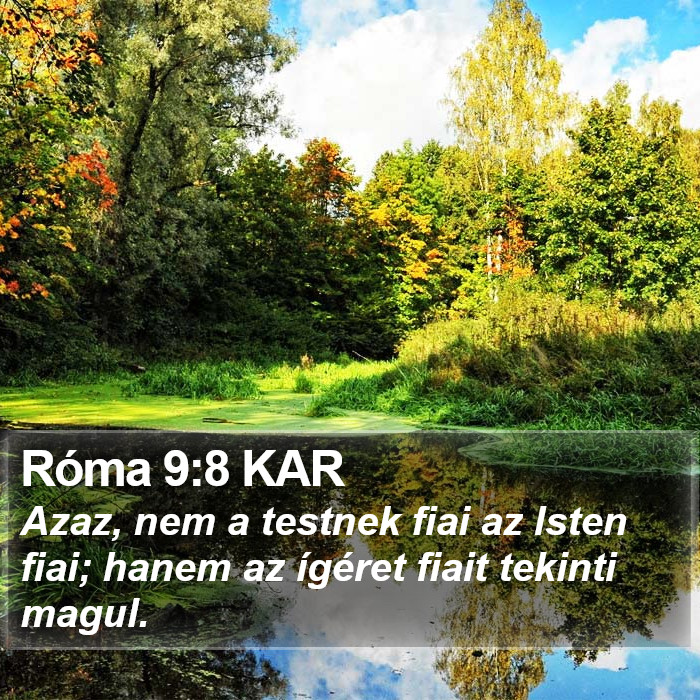 Róma 9:8 KAR Bible Study