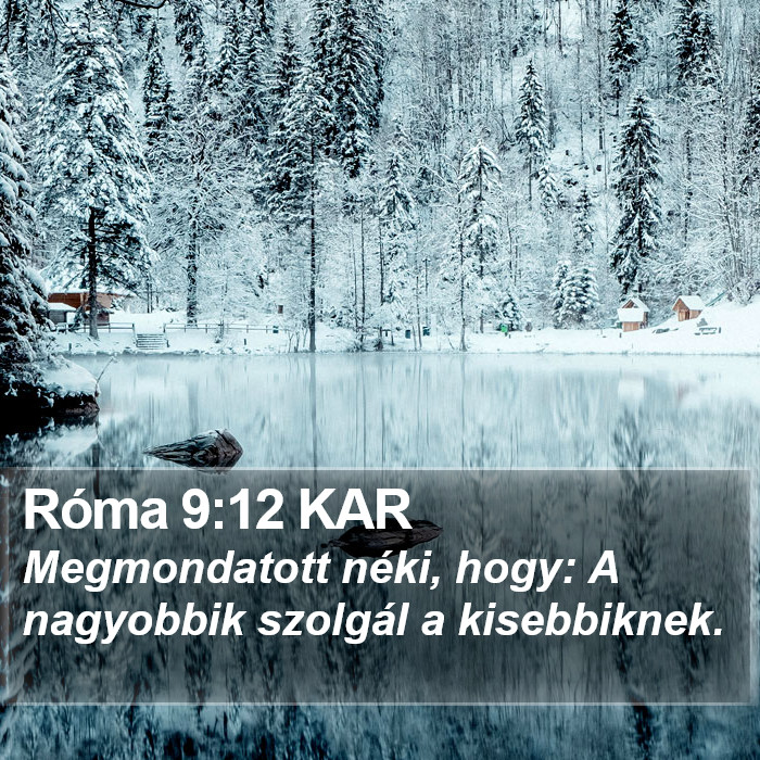 Róma 9:12 KAR Bible Study