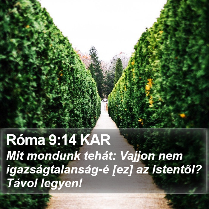 Róma 9:14 KAR Bible Study