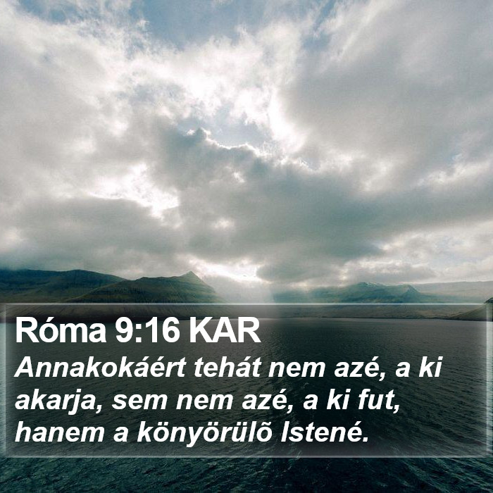 Róma 9:16 KAR Bible Study