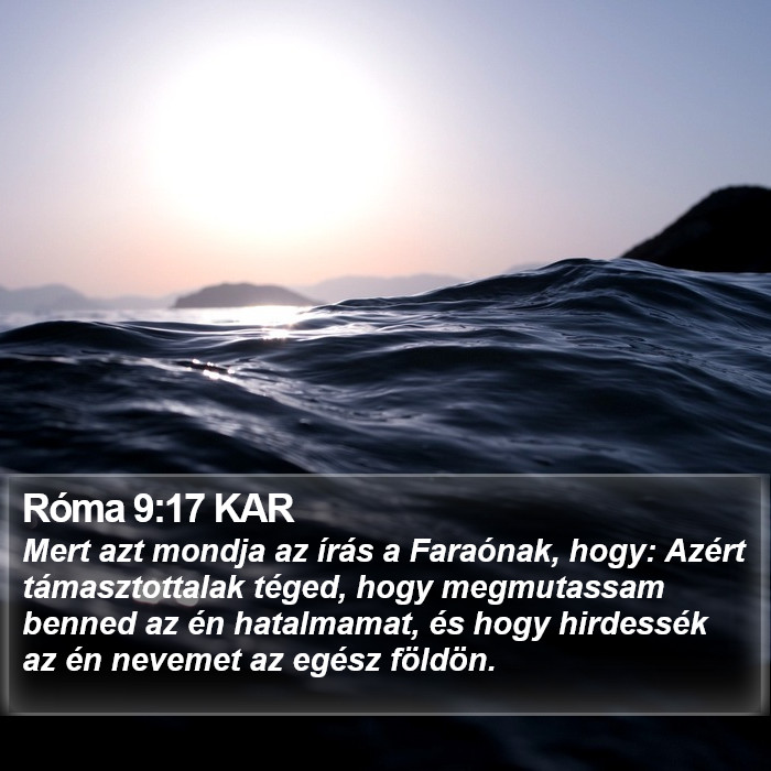 Róma 9:17 KAR Bible Study