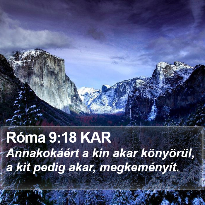 Róma 9:18 KAR Bible Study