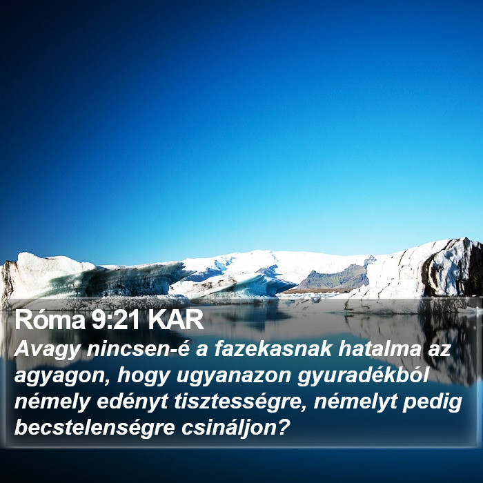 Róma 9:21 KAR Bible Study