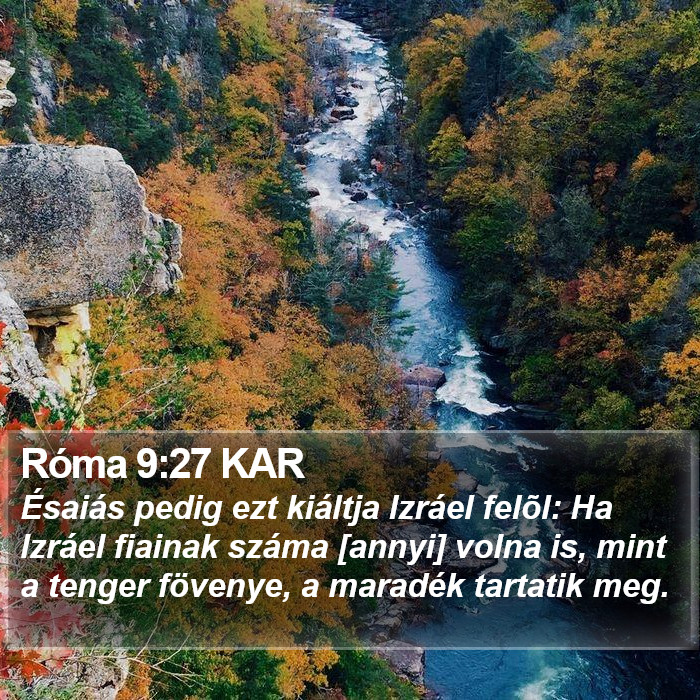 Róma 9:27 KAR Bible Study