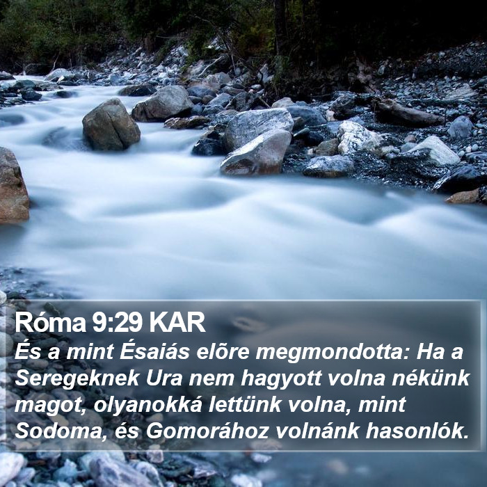 Róma 9:29 KAR Bible Study