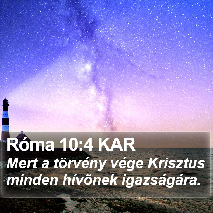 Róma 10:4 KAR Bible Study