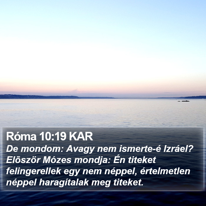 Róma 10:19 KAR Bible Study