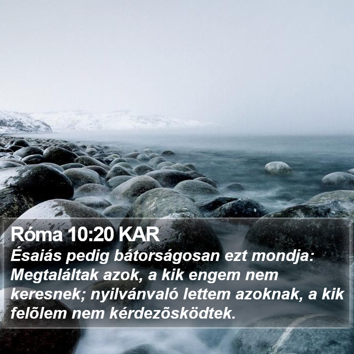 Róma 10:20 KAR Bible Study