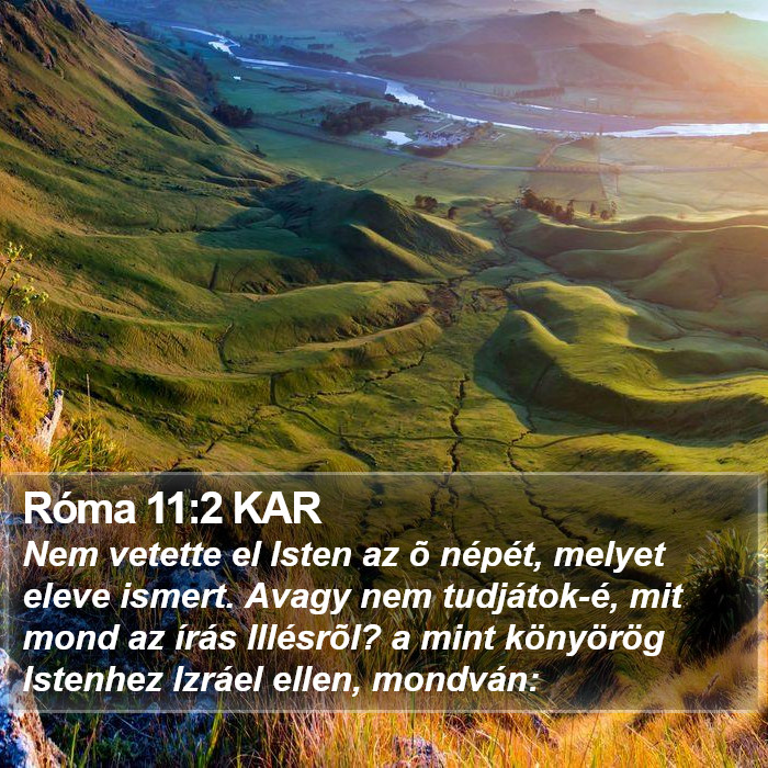 Róma 11:2 KAR Bible Study