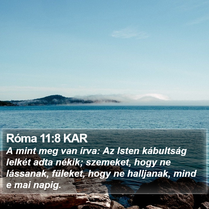 Róma 11:8 KAR Bible Study