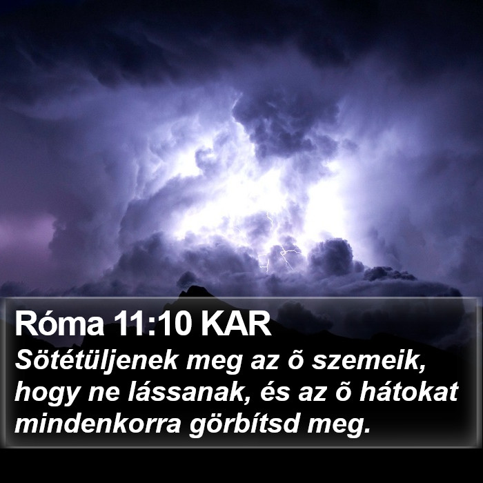 Róma 11:10 KAR Bible Study