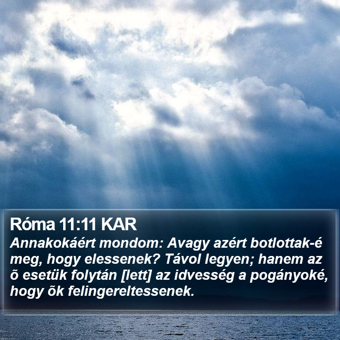 Róma 11:11 KAR Bible Study