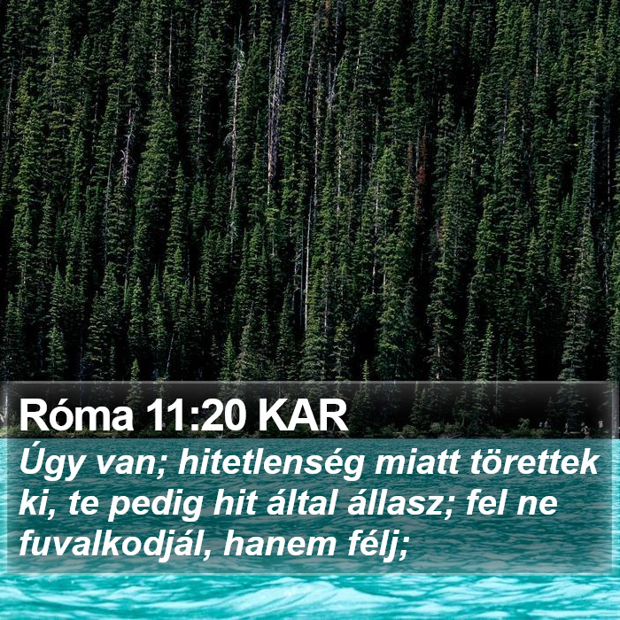 Róma 11:20 KAR Bible Study