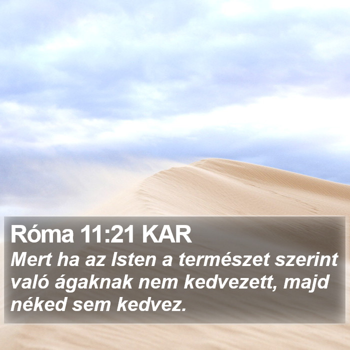 Róma 11:21 KAR Bible Study