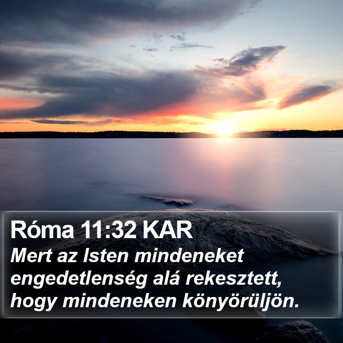 Róma 11:32 KAR Bible Study