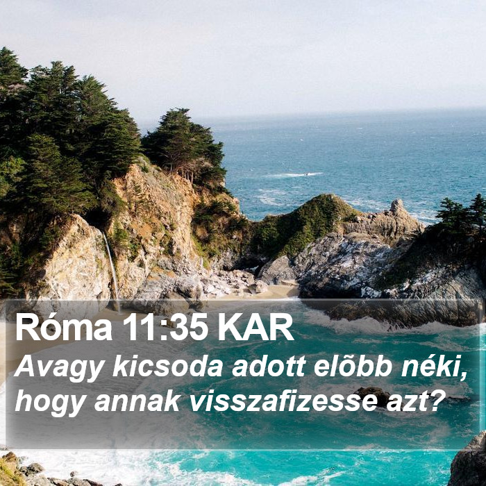 Róma 11:35 KAR Bible Study