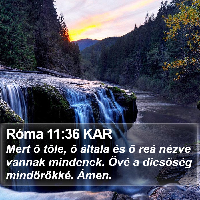 Róma 11:36 KAR Bible Study