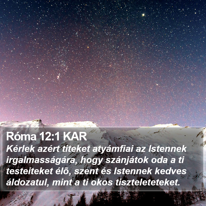 Róma 12:1 KAR Bible Study