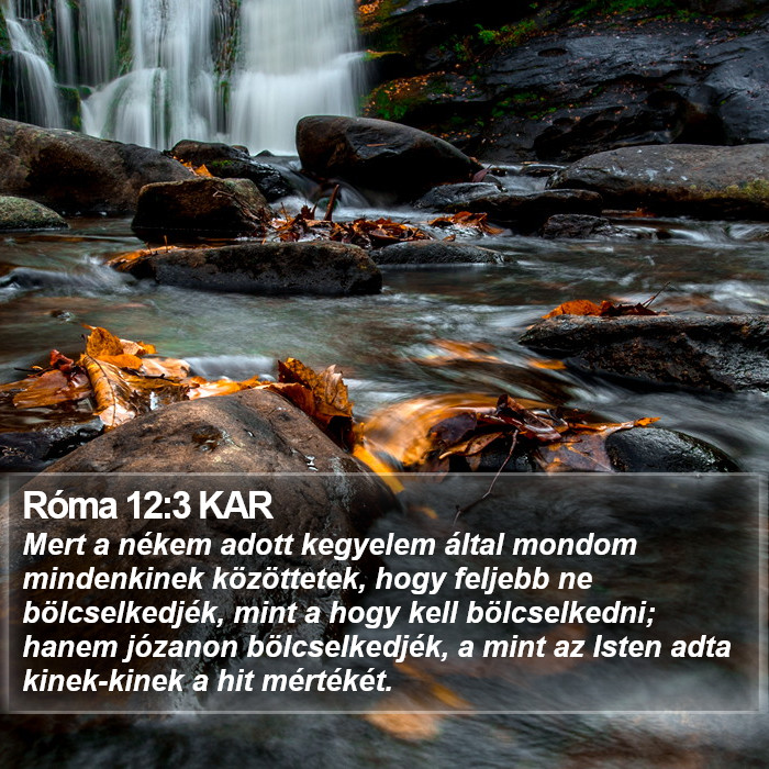 Róma 12:3 KAR Bible Study