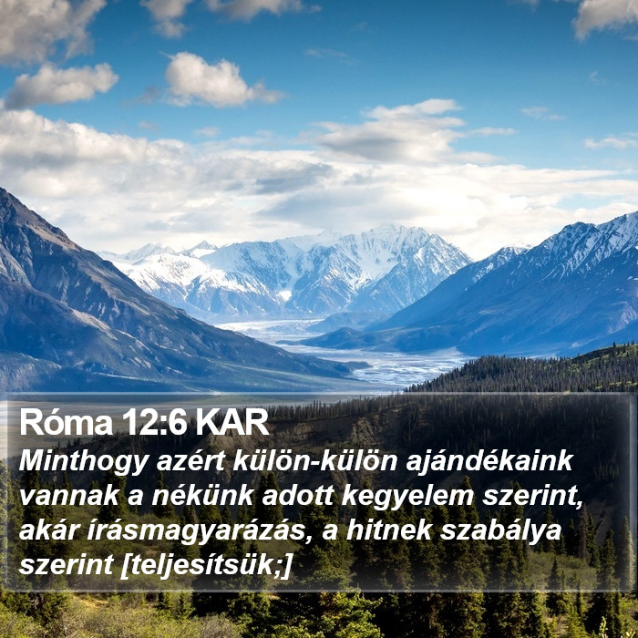 Róma 12:6 KAR Bible Study