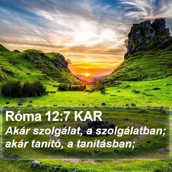 Róma 12:7 KAR Bible Study