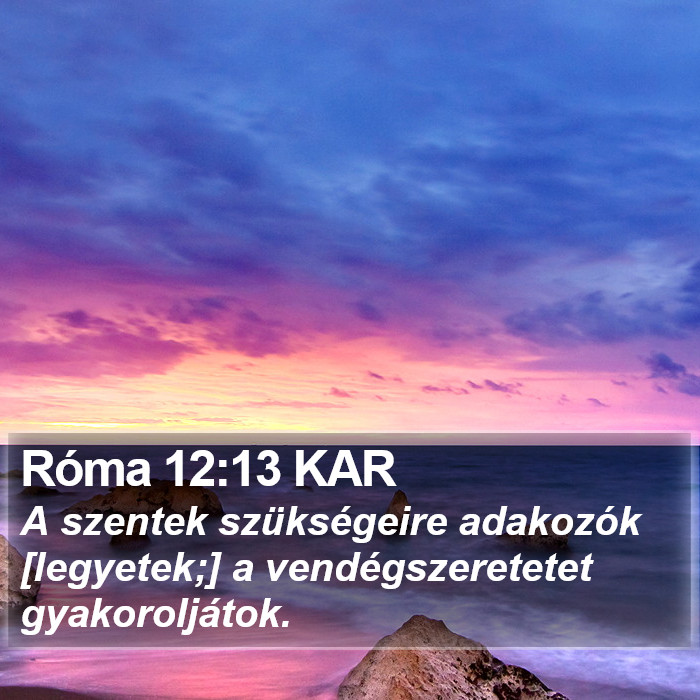 Róma 12:13 KAR Bible Study