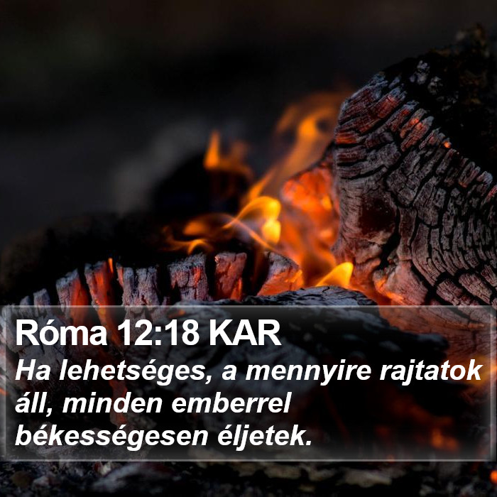 Róma 12:18 KAR Bible Study