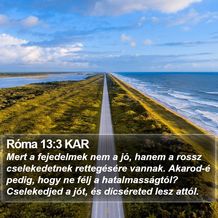 Róma 13:3 KAR Bible Study