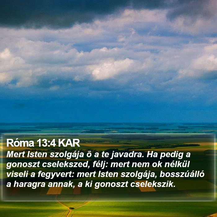 Róma 13:4 KAR Bible Study