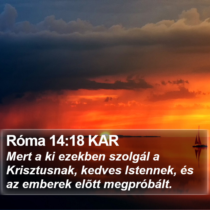 Róma 14:18 KAR Bible Study